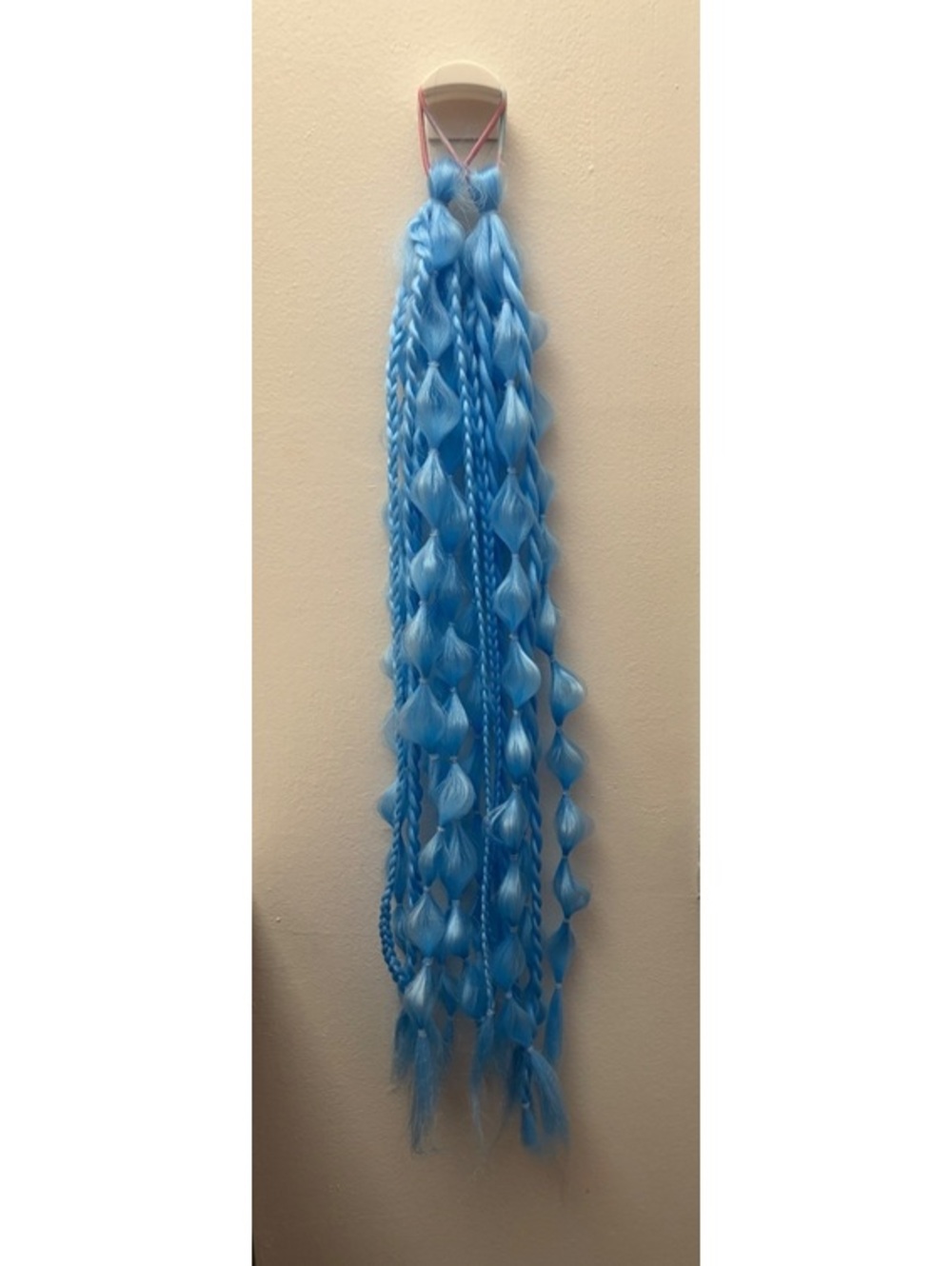 Blue Glow in the Dark Pigtail Hair extensions
